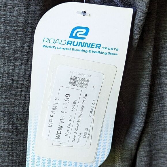 R-GEAR IN THE ZONE MEN'S 1/4 ZIP HOODIE sz M Heathered Charcoal NWT - Picture 9 of 10